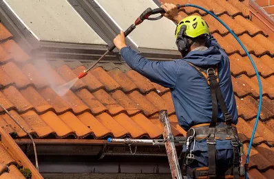 Démoussage et hydrofuge de toiture à Junas